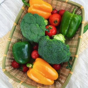 Rectangular bamboo weaving