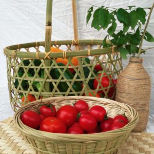 round tall basket