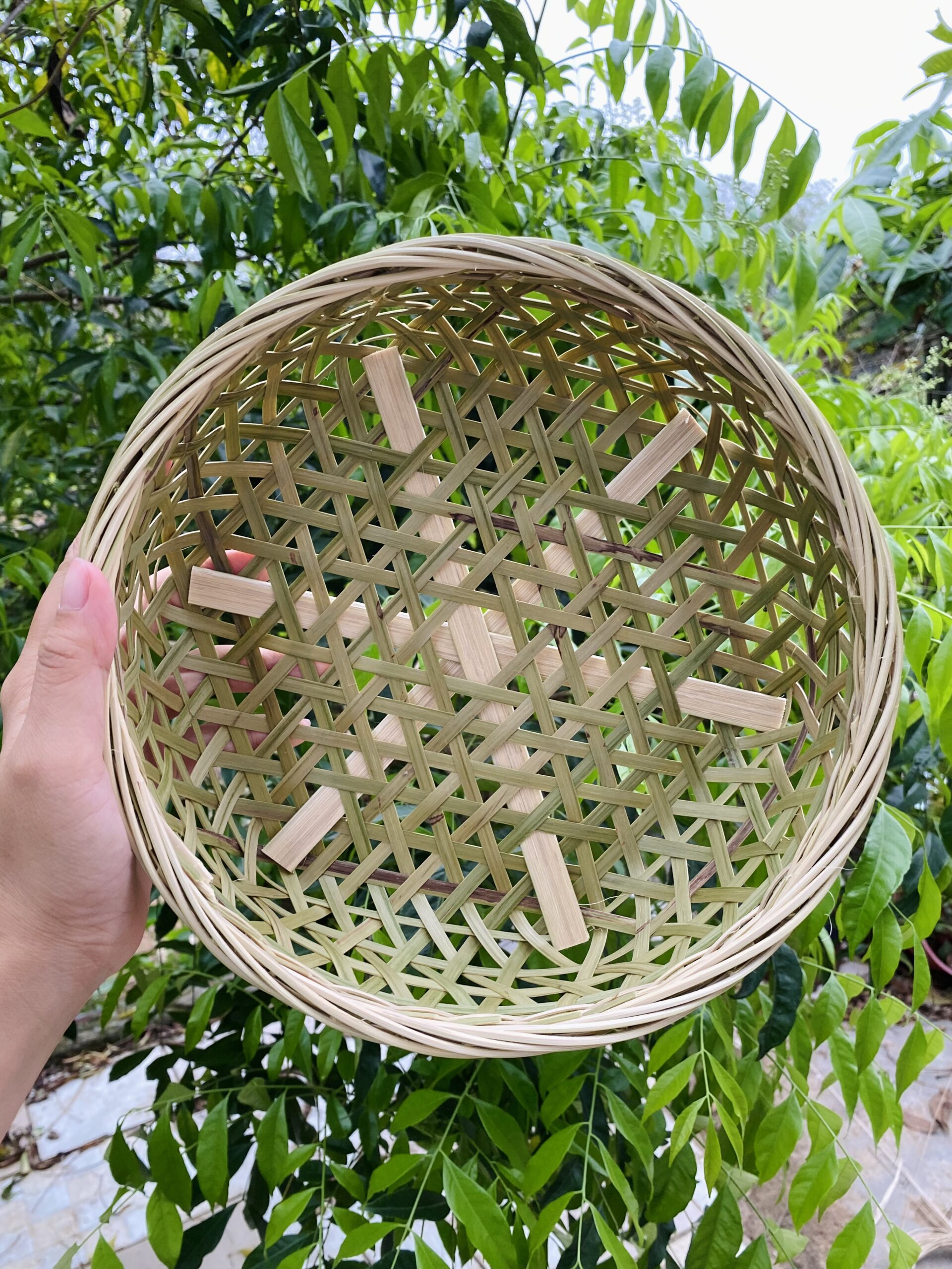 六角形の竹編みフルーツ皿 - Image 7