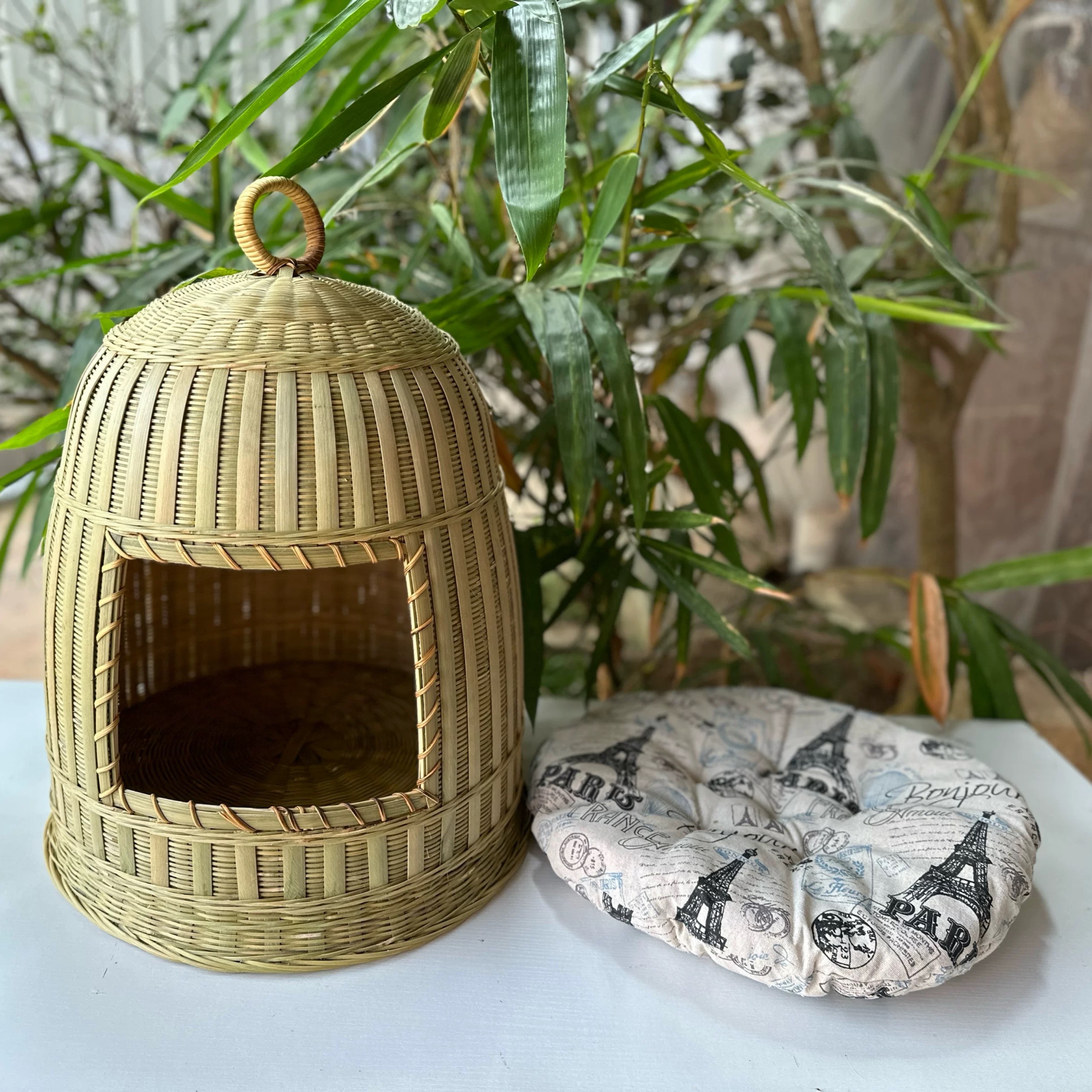 竹製の猫小屋 - Image 2