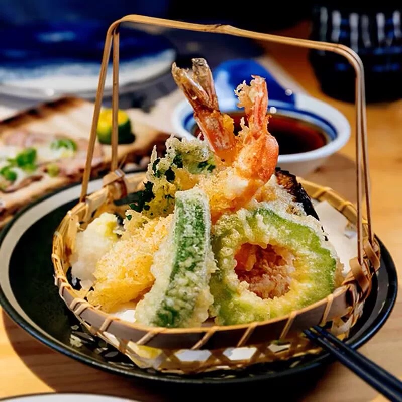竹製の編み込みペストリートレイ - Image 3